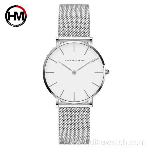 Hannah Martin CC36 Watch New Dress Bracelet Japan Quartz Movement Watch Woman Fashion Full Steel Women Watches Relogio Feminino